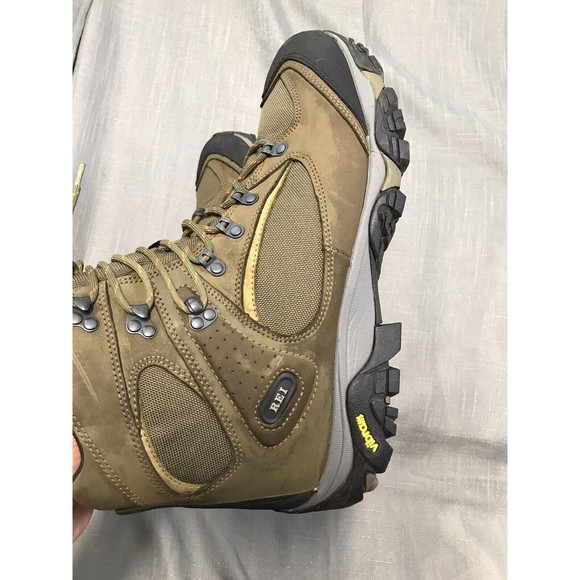 REI Monarch IV Gore-Tex Leather Hiking Boots Olive green  Men’s 13  Vibram